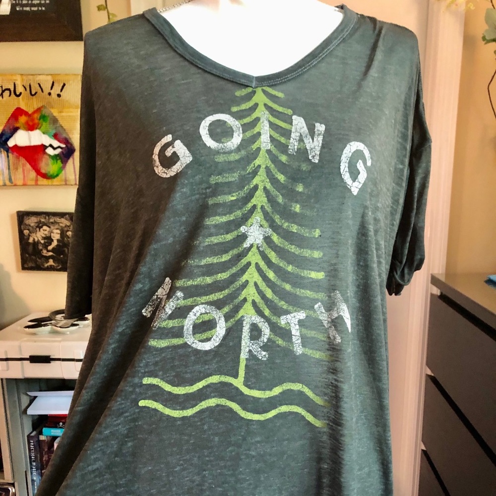 Over sized burn out T-shirt